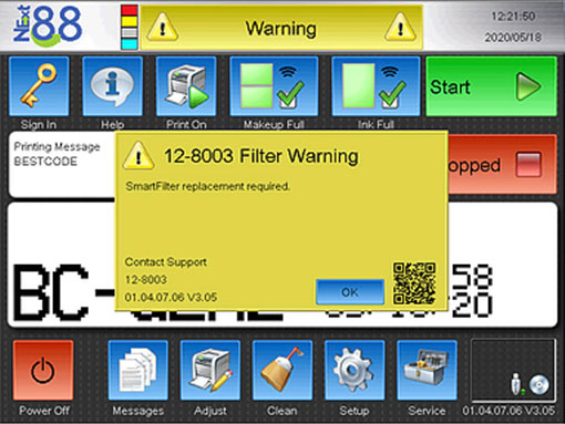 BestCode 12-8003 Filter Warning BestCode-12-8003-filter-warning
