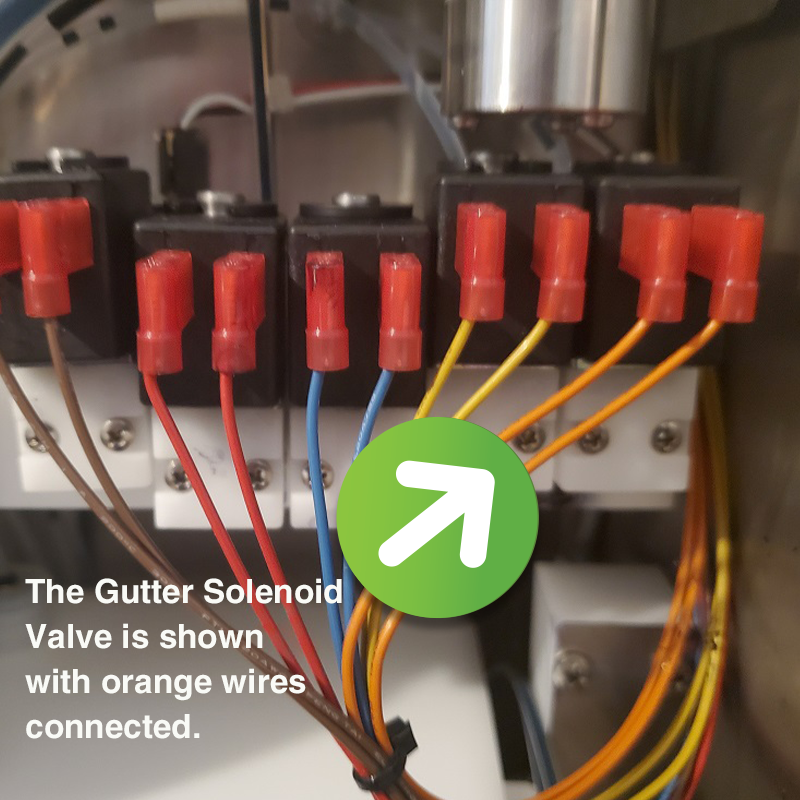 Gutter Solenoid Valve with Orange Wires solenoid-gutter-valve-with-orange-wires