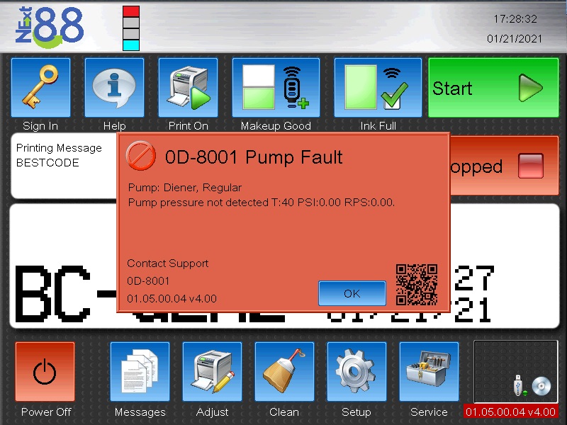 F0D-8001-Pump-Fault BestCode-0D-8007-pump-fault
