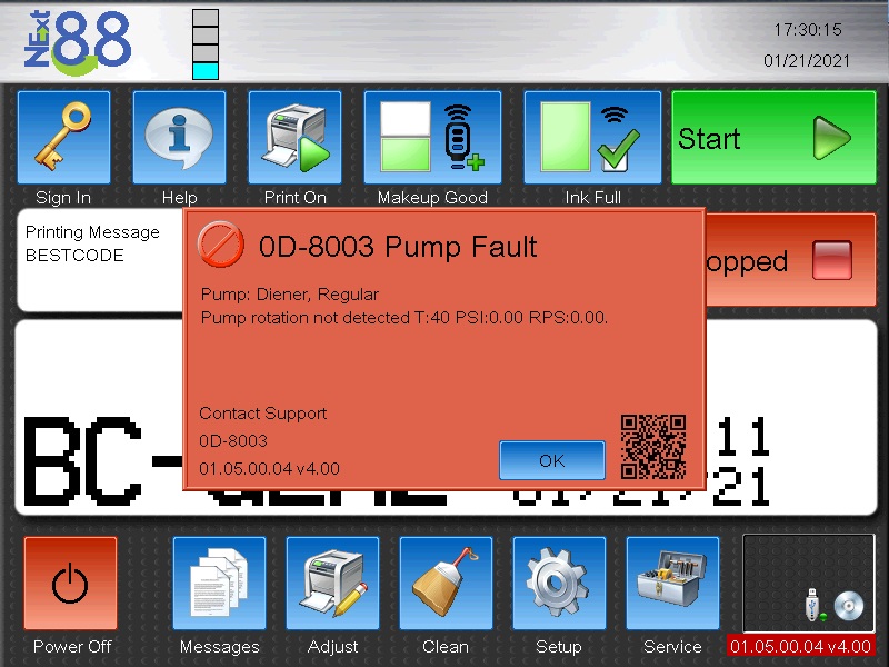 F0D-8003-Pump-Fault BestCode-0D-8007-pump-fault
